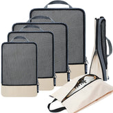 6 Set Compression Packing Cubes Travel Accessories Expandable Packing Organizers Bagail