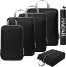 BAGAIL 6 Set 30D Ultralight Compression Packing Cubes Packing Organizer with Shoe Bag for Travel Accessories Luggage suitcase backpack Bagail STORAGE_BAG
