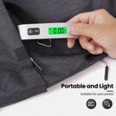 BAGAIL Digital Luggage Scale, Hanging Baggage Scale with Backlit LCD Display, Travel Weight Scale, Portable Suitcase Weighing Scale with Hook, 110 Lb Capacity, Battery Included-Silver with Temperature Bagail WEIGH_SCALE