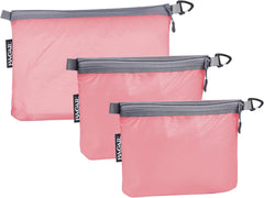 Bagail Ultralight Zipper Pouch Travel Packing Bags for Toiletries, Document, Electronics BAGAIL COSMETIC_CASE Pink