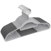 Heavy Duty Standard Plastic Hangers 50 Pack with Non-Slip Design,360°Swivel Hook Space Saving Organizers for Bedroom Closet,Shirts,Pants,Strong Enough for Coat(Beige) BAGAIL CLOTHES_HANGER Beige