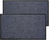 BAGAIL BASICS Door Mat 2-Pack, Indoor Outdoor Doormat Entryway Mats Front Porch Doormats, Non-Slip Dirt-Resistant Entrance Rug, Easy Clean and Durable - 36*24 inches, Steel Grey BAGAIL BASICS