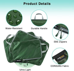 6 Set  30D Ultralight Compression Packing Cubes Packing Organizer with Shoe Bag for Travel Accessories Luggage suitcase backpack Bagail STORAGE_BAG