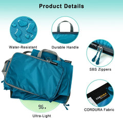 6 Set  30D Ultralight Compression Packing Cubes Packing Organizer with Shoe Bag for Travel Accessories Luggage suitcase backpack Bagail STORAGE_BAG