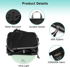 6 Set  30D Ultralight Compression Packing Cubes Packing Organizer with Shoe Bag for Travel Accessories Luggage suitcase backpack Bagail STORAGE_BAG
