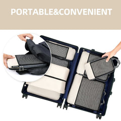 6 Set Compression Packing Cubes Travel Accessories Expandable Packing Organizers Bagail