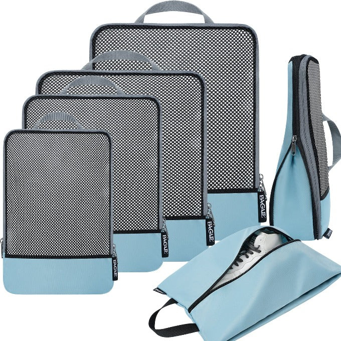 6 Set Compression Packing Cubes Travel Accessories Expandable Packing Organizers Bagail