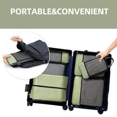 6 Set Compression Packing Cubes Travel Accessories Expandable Packing Organizers Bagail