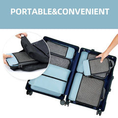 6 Set Compression Packing Cubes Travel Accessories Expandable Packing Organizers Bagail