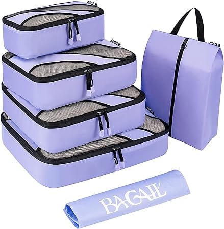 6 Set Packing Cubes,Travel Luggage Packing Organizers with Laundry Bag BAGAIL STORAGE_BAG