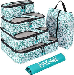 6 Set Packing Cubes,Travel Luggage Packing Organizers with Laundry Bag BAGAIL STORAGE_BAG