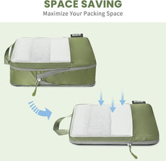 6 Set Ultralight 70D Compression Packing Cubes with Laundry Bag Bagail