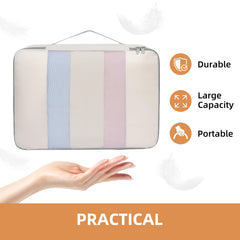 BAGAIL 6 Set Packing Cubes Various Sizes Packing Organizer for Travel Accessories Luggage Carry On Suitcase-Beige