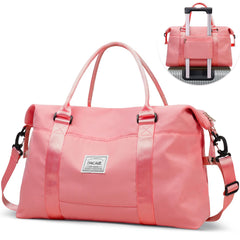 BAGAIL Travel Duffel Bag, Weekender Bags for Women, Overnight Gym Carry On Tote Bag with Wet Pocket, Hospital Mom Bag for Labor and Delivery - Extra Large Set, Beige