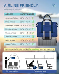 BAGAIL Travel Duffel Bag, Weekender Bags for Women, Overnight Gym Carry On Tote Bag with Wet Pocket, Hospital Mom Bag for Labor and Delivery - Extra Large Set, Beige