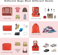 8 Set Packing Cubes Luggage Packing Organizers BAGAIL STORAGE_BAG