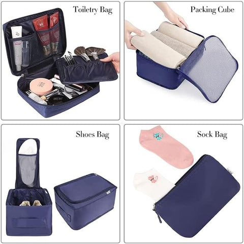 Packing Cubes Luggage Packing Organizers with laundry bag and shoe bag ...