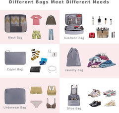 8 Set Packing Cubes Luggage Packing Organizers BAGAIL STORAGE_BAG