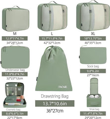 8 Set Packing Cubes Luggage Packing Organizers BAGAIL STORAGE_BAG