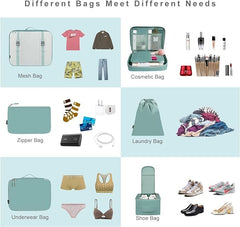 8 Set Packing Cubes Luggage Packing Organizers BAGAIL STORAGE_BAG