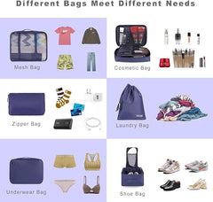 8 Set Packing Cubes Luggage Packing Organizers BAGAIL STORAGE_BAG
