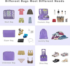 8 Set Packing Cubes Luggage Packing Organizers BAGAIL STORAGE_BAG