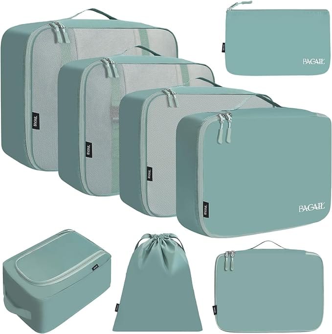 BAGAIL Clear Packing Cubes Packing Organizer for Travel Accessories Luggage  suitcase