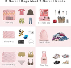 8 Set Packing Cubes Luggage Packing Organizers BAGAIL STORAGE_BAG