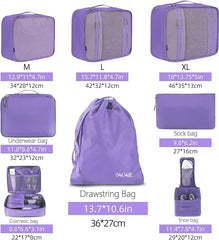 8 Set Packing Cubes Luggage Packing Organizers BAGAIL STORAGE_BAG
