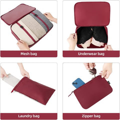 BAGAIL 10 Set Packing Cubes Various Sizes Packing Organizer for Travel Accessories Luggage Carry On Suitcase- Bagail STORAGE_BAG