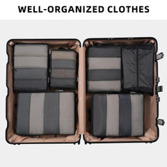 BAGAIL 4 Set/6 Set Ultralight Compression Packing Cubes Packing Organizer for Travel Accessories Luggage Suitcase Backpack(70D FullMesh 6Set Black) Bagail STORAGE_BAG