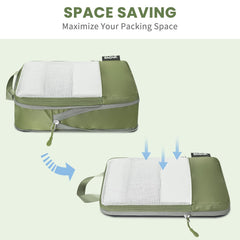 BAGAIL 4 Set/6 Set Ultralight Compression Packing Cubes Packing Organizer for Travel Accessories Luggage Suitcase Backpack(70D FullMesh 6Set Black) Bagail STORAGE_BAG