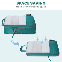 BAGAIL 4 Set/6 Set Ultralight Compression Packing Cubes Packing Organizer for Travel Accessories Luggage Suitcase Backpack(70D FullMesh 6Set Black) Bagail STORAGE_BAG
