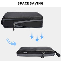 BAGAIL 4 Set/6 Set Ultralight Compression Packing Cubes Packing Organizer for Travel Accessories Luggage Suitcase Backpack(70D FullMesh 6Set Black) Bagail STORAGE_BAG