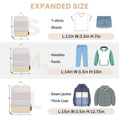 BAGAIL 4 Set/6 Set Ultralight Compression Packing Cubes Packing Organizer for Travel Accessories Luggage Suitcase Backpack(70D FullMesh 6Set Black) Bagail STORAGE_BAG