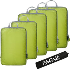 BAGAIL 4 Set/6 Set Ultralight Compression Packing Cubes Packing Organizer for Travel Accessories Luggage Suitcase Backpack(70D FullMesh 6Set Black) Bagail STORAGE_BAG Moss Green / 30D-Cordura