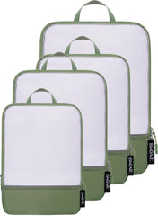BAGAIL 4 Set/6 Set Ultralight Compression Packing Cubes Packing Organizer for Travel Accessories Luggage Suitcase Backpack(70D FullMesh 6Set Black) Bagail STORAGE_BAG The Matcha Green / 70d-4 Set Mesh