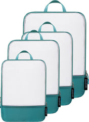 BAGAIL 4 Set/6 Set Ultralight Compression Packing Cubes Packing Organizer for Travel Accessories Luggage Suitcase Backpack(70D FullMesh 6Set Black) Bagail STORAGE_BAG The Teal / 70d-4 Set Mesh