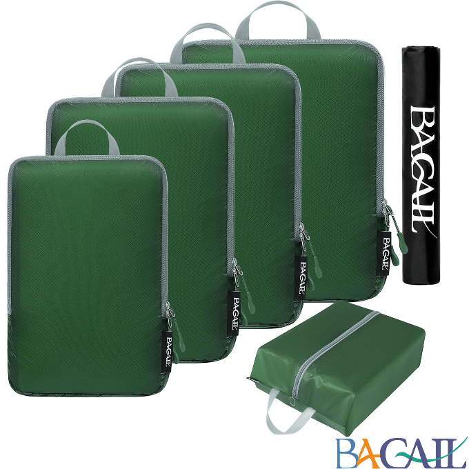 Compression Packing Cubes Travel Expandable Packing Organizers（4 Set） –  Bagail