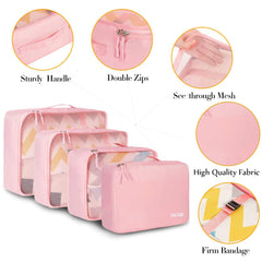 BAGAIL 6 Set Packing Cubes Luggage Packing Organizers for Travel Accessories (Beige) BAGAIL STORAGE_BAG