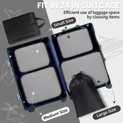 BAGAIL 6 Set Packing Cubes Luggage Packing Organizers for Travel Accessories (Beige) BAGAIL STORAGE_BAG