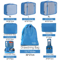 BAGAIL 6 Set Packing Cubes Luggage Packing Organizers for Travel Accessories (Beige) BAGAIL STORAGE_BAG