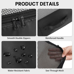 BAGAIL 6 Set Packing Cubes Luggage Packing Organizers for Travel Accessories (Beige) BAGAIL STORAGE_BAG