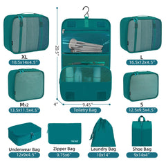 BAGAIL 6 Set Packing Cubes Various Sizes Packing Organizer for Travel Accessories Luggage Carry On Suitcase-Beige BAGAIL STORAGE_BAG