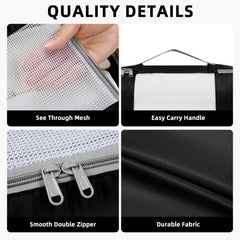 BAGAIL 6 Set Packing Cubes Various Sizes Packing Organizer for Travel Accessories Luggage Carry On Suitcase-Beige BAGAIL STORAGE_BAG