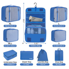 BAGAIL 6 Set Packing Cubes Various Sizes Packing Organizer for Travel Accessories Luggage Carry On Suitcase-Beige BAGAIL STORAGE_BAG