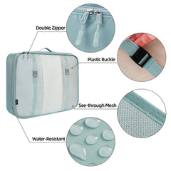 BAGAIL 6 Set Packing Cubes Various Sizes Packing Organizer for Travel Accessories Luggage Carry On Suitcase-Beige BAGAIL STORAGE_BAG
