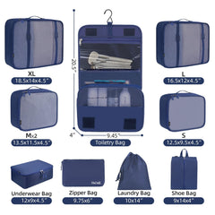 BAGAIL 6 Set Packing Cubes Various Sizes Packing Organizer for Travel Accessories Luggage Carry On Suitcase-Beige BAGAIL STORAGE_BAG