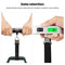 BAGAIL Digital Luggage Scale, Hanging Baggage Scale with Backlit LCD Display, Travel Weight Scale, Portable Suitcase Weighing Scale with Hook, 110 Lb Capacity, Battery Included-Silver with Temperature Bagail WEIGH_SCALE