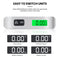 BAGAIL Digital Luggage Scale, Hanging Baggage Scale with Backlit LCD Display, Travel Weight Scale, Portable Suitcase Weighing Scale with Hook, 110 Lb Capacity, Battery Included-Silver with Temperature Bagail WEIGH_SCALE